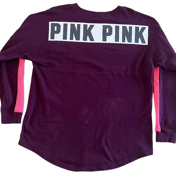 Victoria Secret PINK Pullover Sweater Oversized Logo - Picture 2 of 3